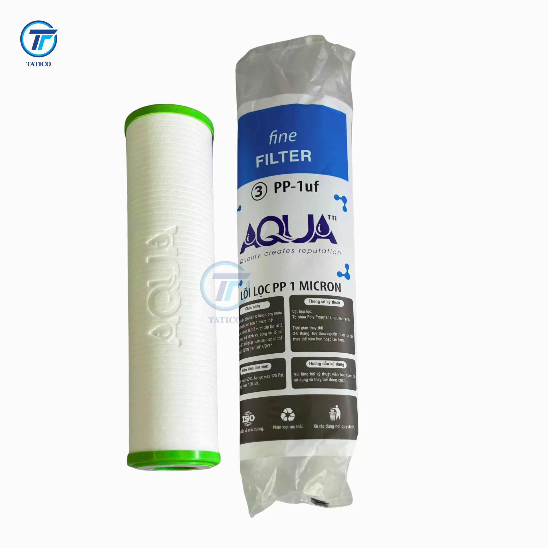 Combo 3 Lõi Lọc Số 1,2,3 AQUA (10 Inch) - Bộ Lõi Lọc Thô Thay Thế Cho Máy RO